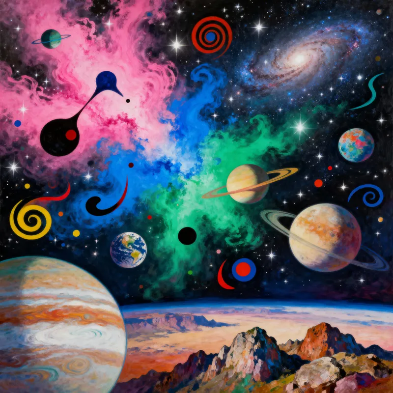 Stunning Cosmic Landscapes: Nebulae & Planets Stunning Cosmic Landscapes: Nebulae & Planets