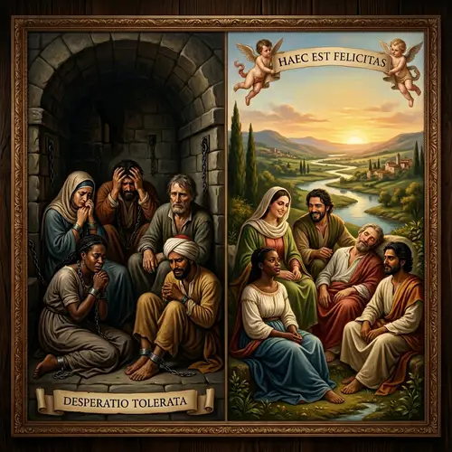 Philosophical Painting Inspired by Kierkegaard's Quote