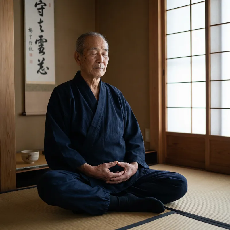 Kōshō Uchiyama Meditating: Serenity and Zen Presence Kōshō Uchiyama Meditating: Serenity and Zen Presence