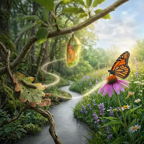 Transformation & Purpose: Caterpillar to Butterfly