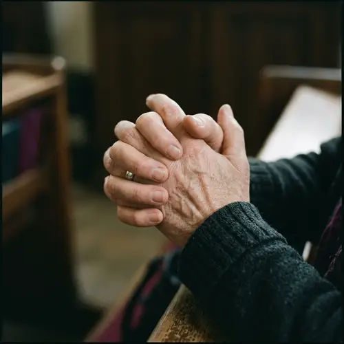 Tranquil Hands in Prayer | Black Saturday Instagram Post