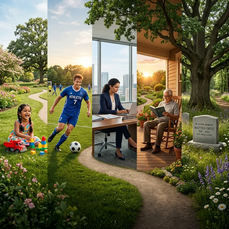 Cycle of Human Life: From Childhood to the Grave