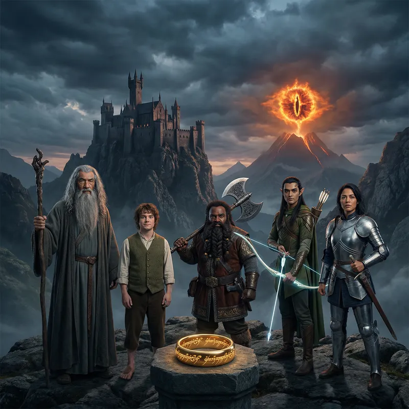 The Lord of the Rings Fantasy Poster Art