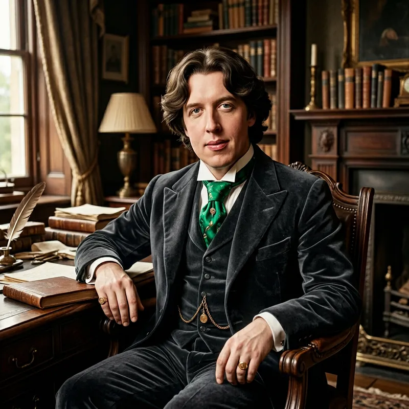 Victorian Playwright Portrait | Oscar Wilde Lookalike Victorian Playwright Portrait | Oscar Wilde Lookalike
