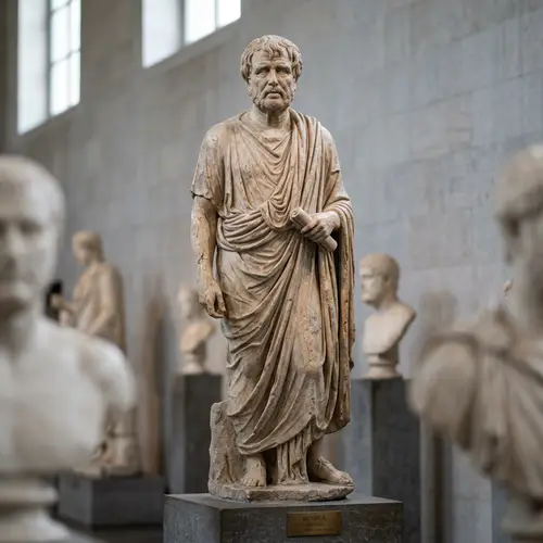 Stone Statue of Seneca