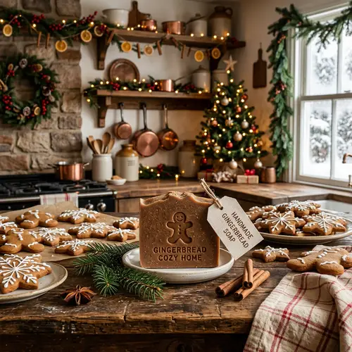 Gingerbread Soap - Festive Kitchen Décor Photo
