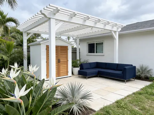 Modern Coastal Backyard Redesign in Florida