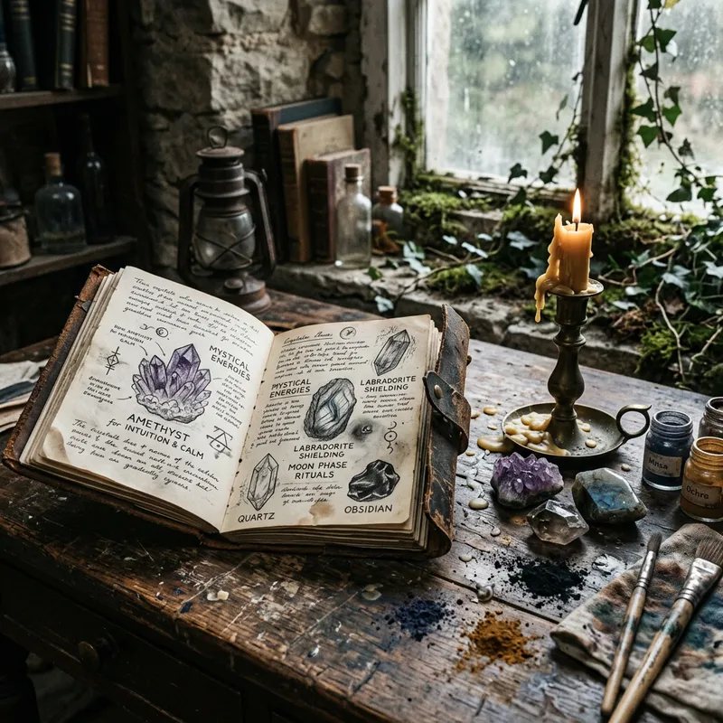 Crystal Journaling with Mystical Grunge | Creative Scene