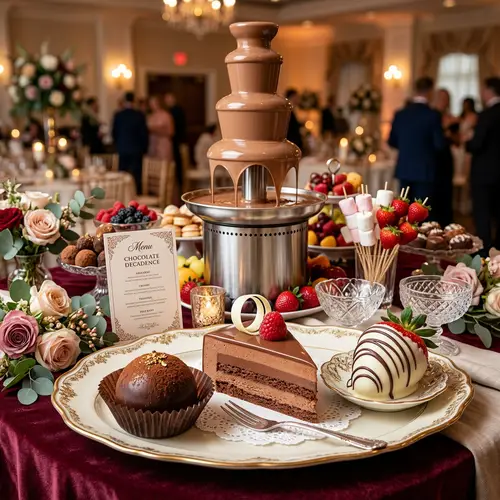 Delicious Chocolate Desserts | Chocolate Fountain Display