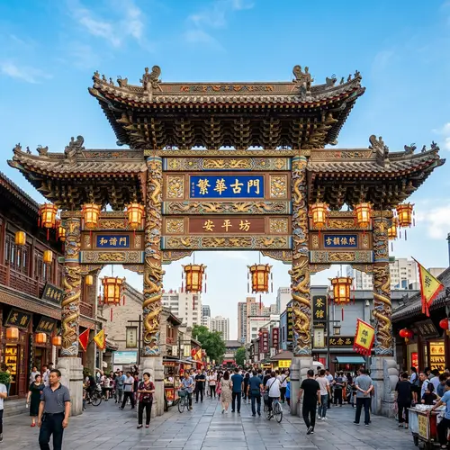 Chinese Dragon Gate - Historic City Centre Landmark