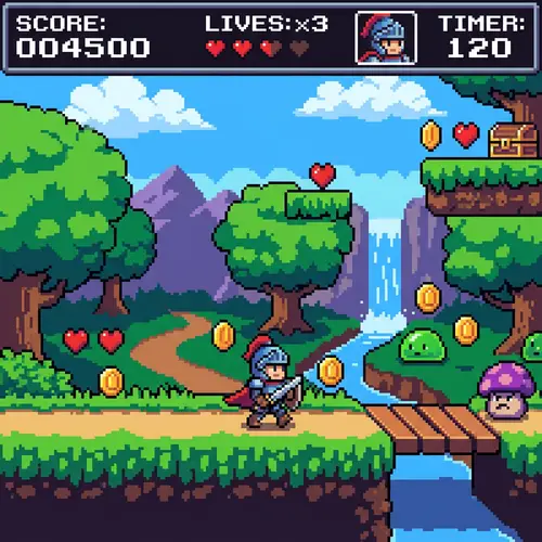 Charming Retro Pixel Art for Indie Games