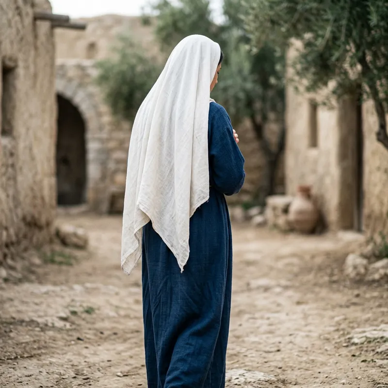 The Virgin Mary in Traditional First Century Attire