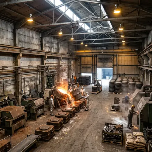 Hangar for Foundry Manhole Covers Production