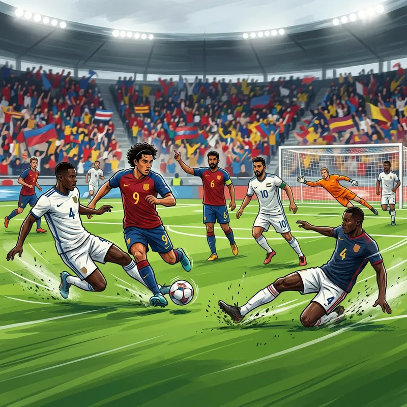 90 Minutes Football Match Illustration for YouTube