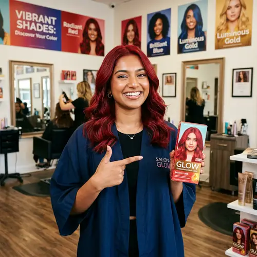 Cute South Asian Girl Promoting New Hair Dye - Must-See!