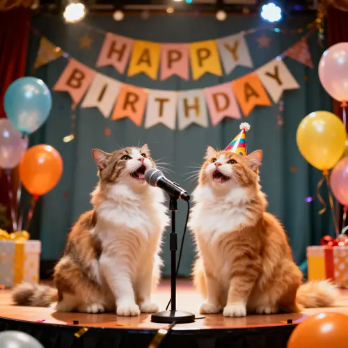 Happy Birthday from My Singing Cats