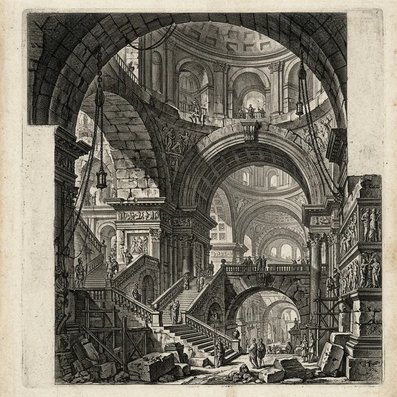Giovanni Battista Piranesi Style Artwork Giovanni Battista Piranesi Style Artwork
