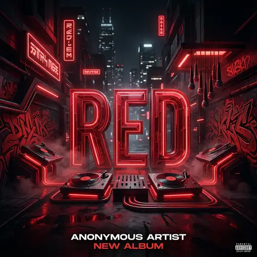 Alternative Rap Album Cover - Bold & Cinematic Style