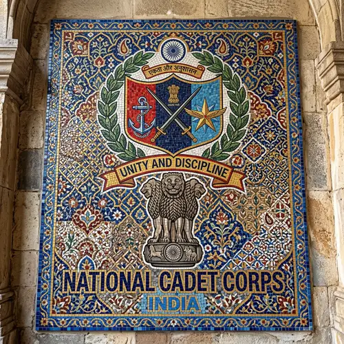 NCC Cadet India Emblem Mosaic