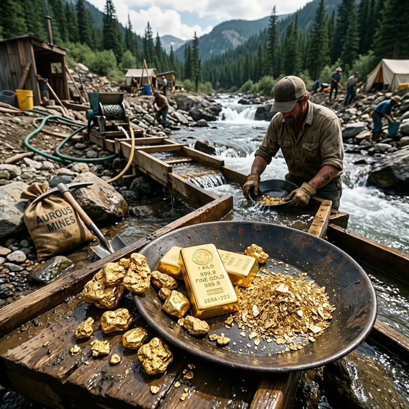 Shimmering Gold Imagery: Nuggets, Bars & Foil Shimmering Gold Imagery: Nuggets, Bars & Foil