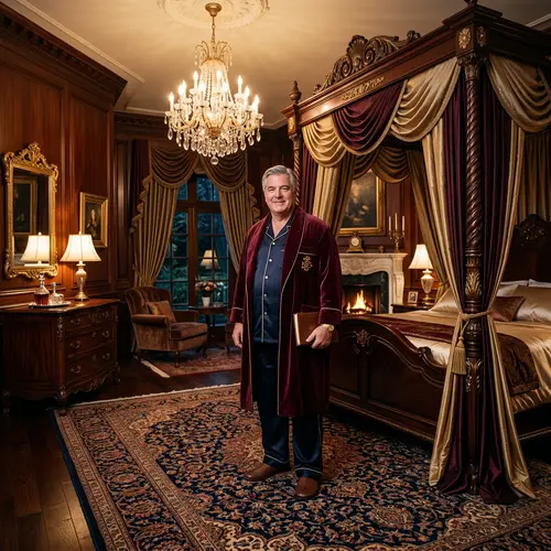 Luxurious Sleeper of Affluent Man | Opulent Decor