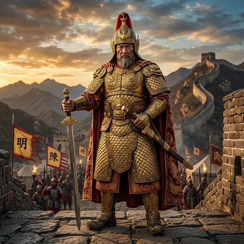 Imposing General Portrait Ming Dynasty | Chinese Armor