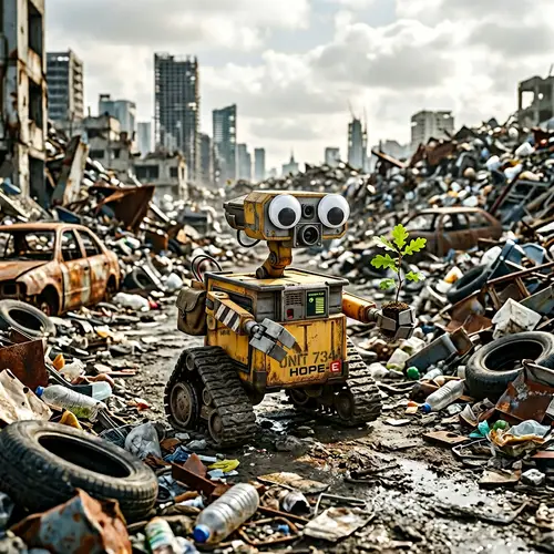 Friendly Autonomous Robot Navigating Post-Apocalyptic Landscape