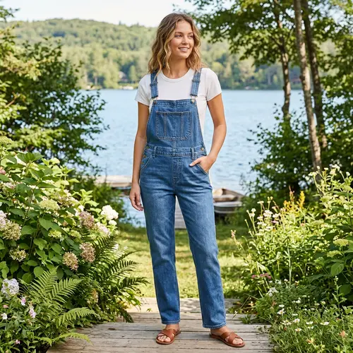 Women's Overalls: Greenery & Water Views | Online Marketplace