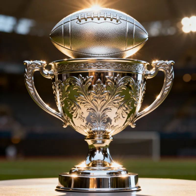Stunning Football Trophy: Shine & Glory
