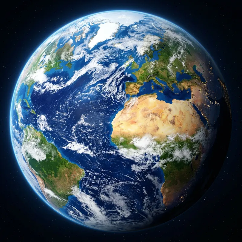 Stunning Earth View from Space: High-Resolution Satellite Capture