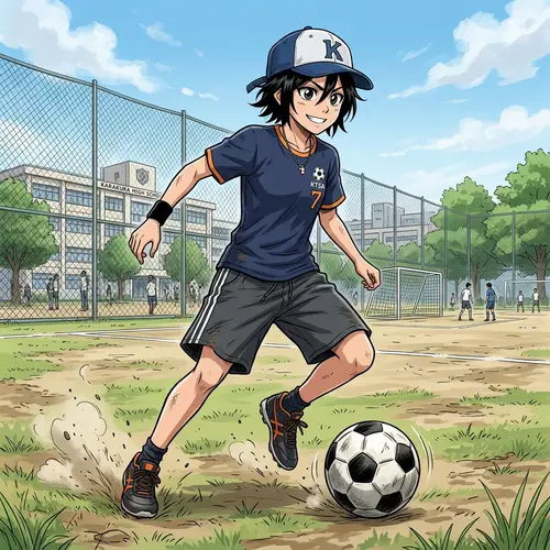 Anime-Inspired Tomboy Girl Character from Bleach World