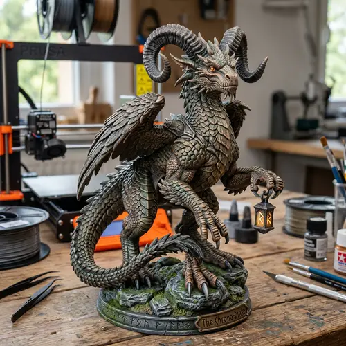 3D Printable Monster: Unique Creature Design