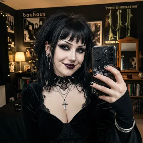 Gothic Selfie Inspiration for Bold Looks