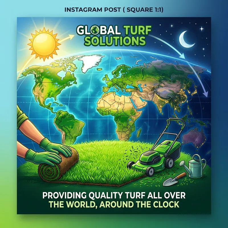 Earth Rotation Celebration: Turf Sellers on Instagram