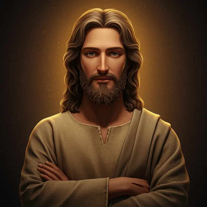 Realistic Animated Jesus With Crossed Arms Realistic Animated Jesus With Crossed Arms
