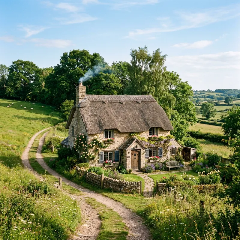Tranquil Stone Cottage in Idyllic Rural Setting