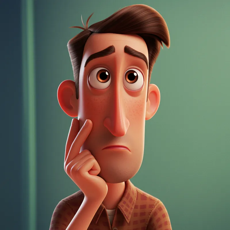 Pixar Art Style Man Transformation