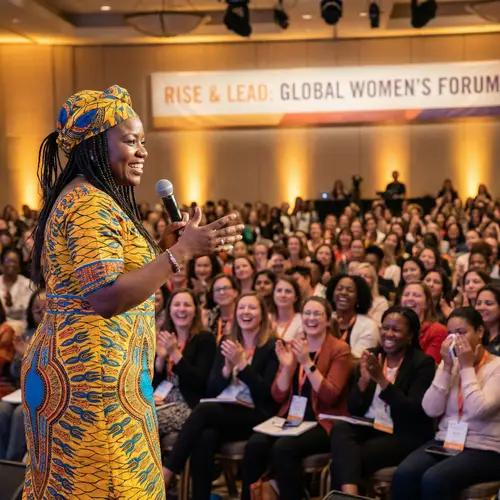 Empowering Speech by African Woman at Conference