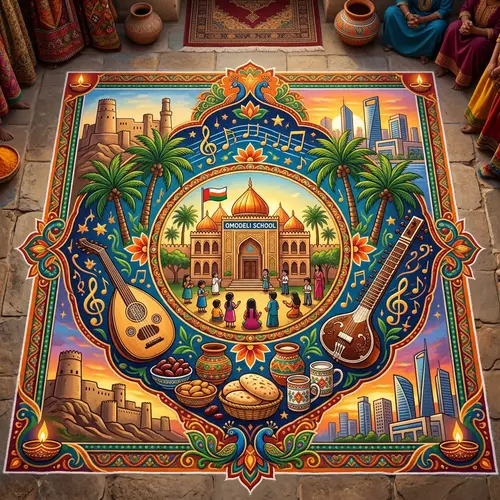 Vibrant Omodeli Rangoli: Cultural Heritage Celebration