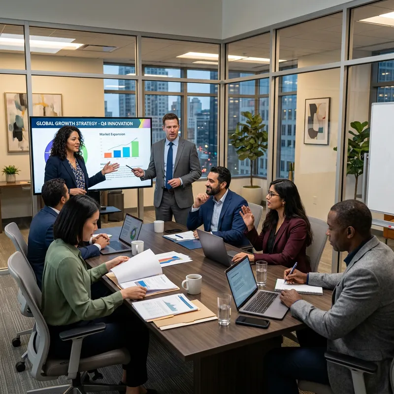 Diverse Business Meeting with Multicultural Participants