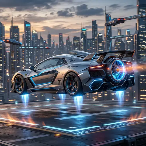 Futuristic Flying Car Design | Advanced Safety & Technology