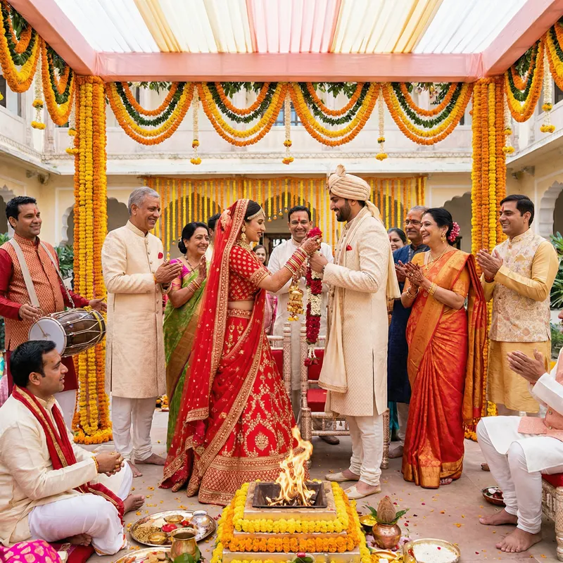 Vibrant Indian Marriage Celebrations