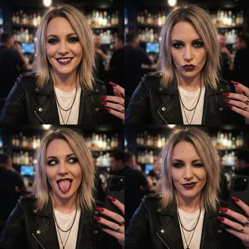 Gothic Glam: A Selfie Series from the Bar