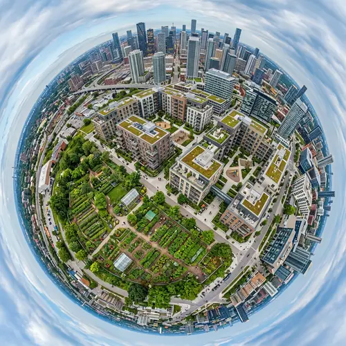 Sky View of Community Housing Project
