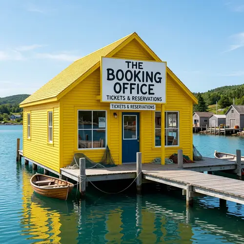 The Booking Office - Waterfront Yellow Building