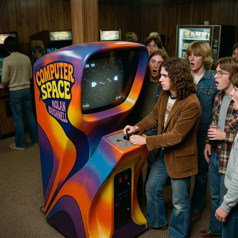 Classic 1971 Computer Space Game - Retro Arcade Fun Classic 1971 Computer Space Game - Retro Arcade Fun