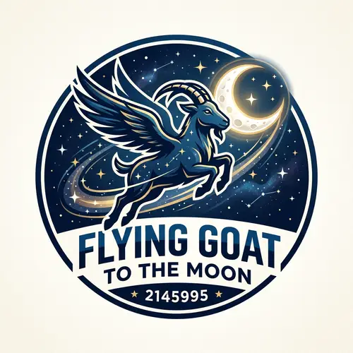 Flying Goat to the Moon Logo