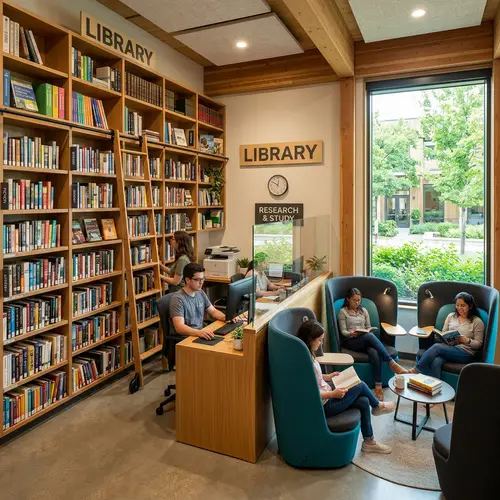 Energizing Library Space: 6M x 6M Design Inspiration