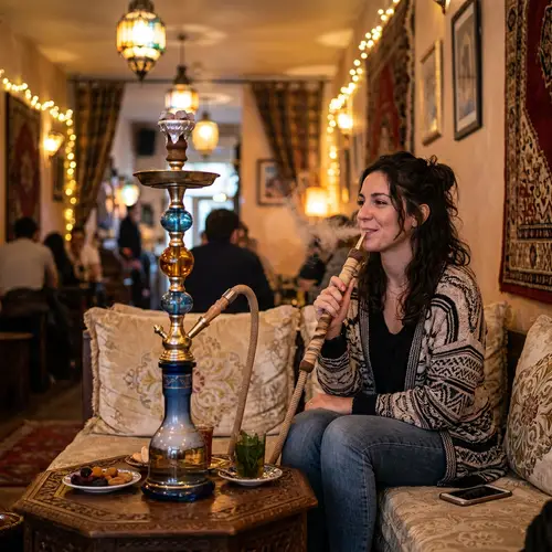 Woman Smoking Hookah: A Cultural Experience