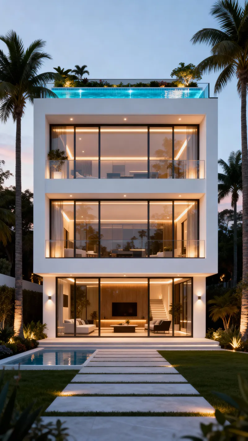 Luxury Three-Story Villa with Infinity Pool